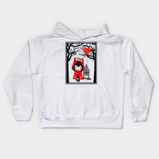 Girl In Red Kids Hoodie